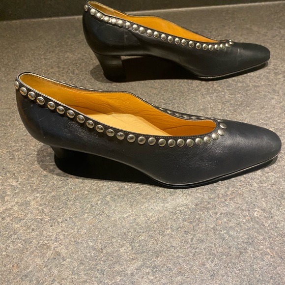 Stephane De Raucourt Italian Pump 2 Inch Hell Shoes Size 37. 5EU or 6.5 US - Picture 3 of 6